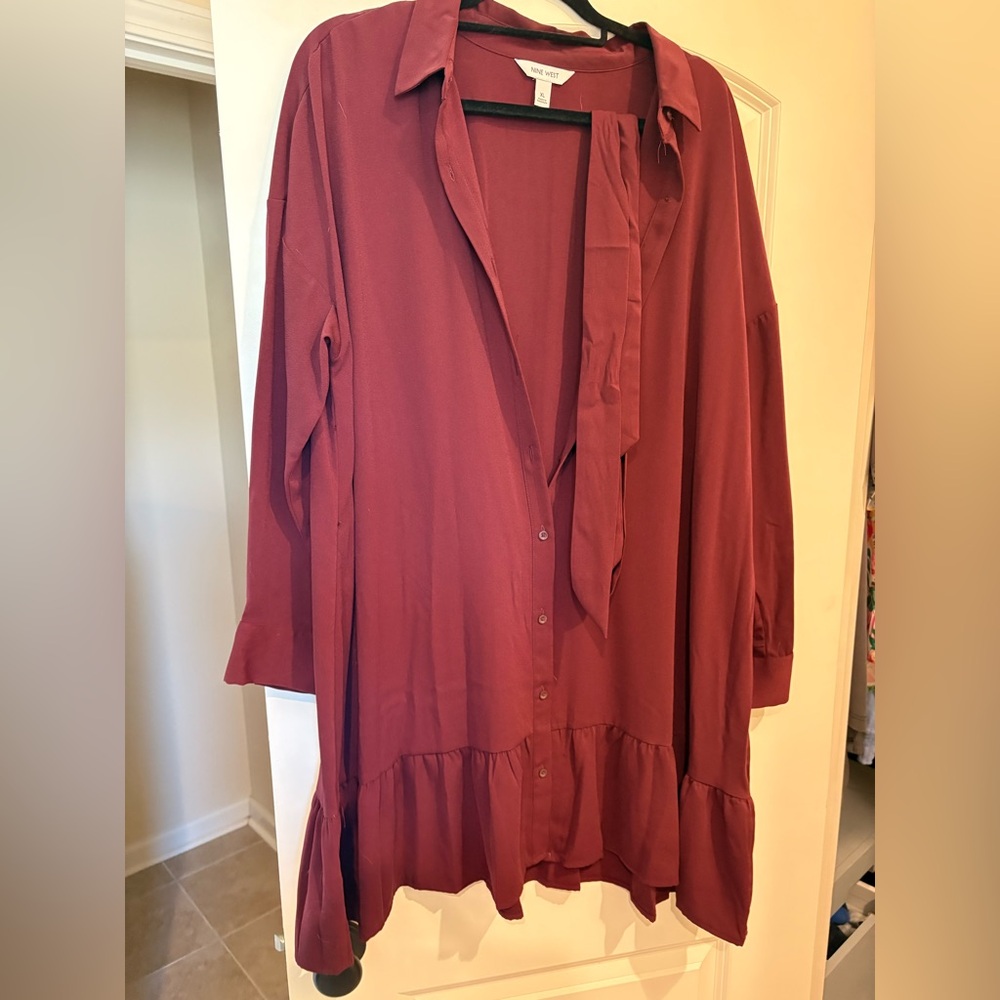 Nine West Deep Red Dress XL
